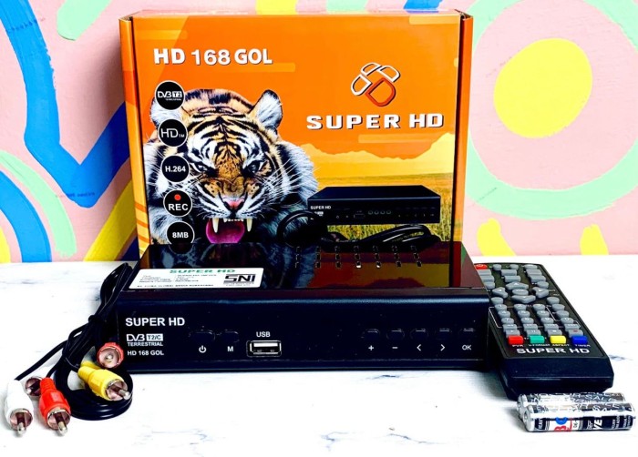 Set top box dvb-t2 super hd harimau  - k-galaxy.com